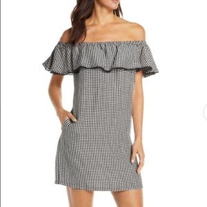 NWOT Tommy Bahama Gingham Linen Blend Dress, XS